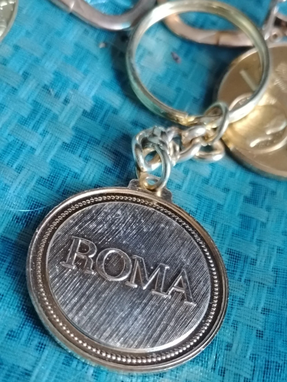 Gold & Silver Religious Coin Keychain(4)